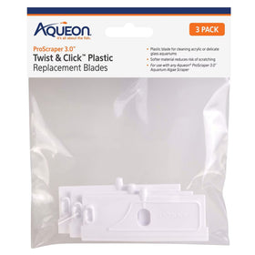 Aqueon ProScraper 3.0 Twist & Click Plastic Replacement Blades (3 pack)
