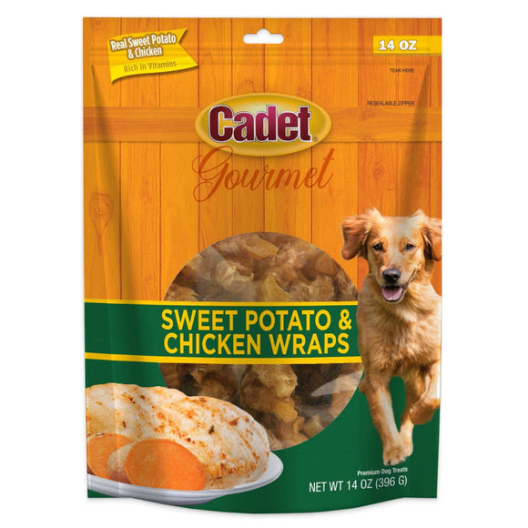 Cadet Gourmet Chicken-Wrapped Sweet Potato Treats For Dog (14 oz)