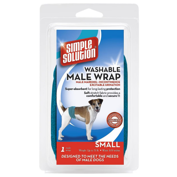 Simple Solution Washable Male Dog Wrap for Small Dogs