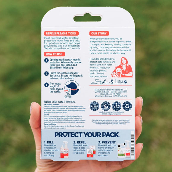 Wondercide Natural Flea (Tick & Mosquito Repellent Collar) for Dogs (1 ct)