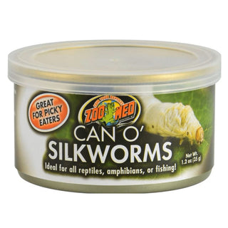 Zoo Med Can O' Silkworms Reptile Food & Treat (1.2 oz)