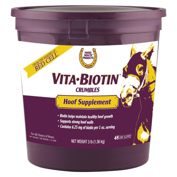 Horse Health Products Vita-Biotin Cumbles Hoof Supplement for Horses (3 lb)
