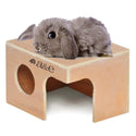 A & E Cages Small Animal Wooden Hut For Rabbit