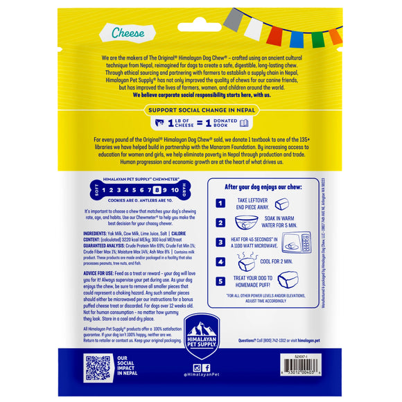 Himalayan Pet Supply Himalayan Dog Chew Original Yak Cheese Chew