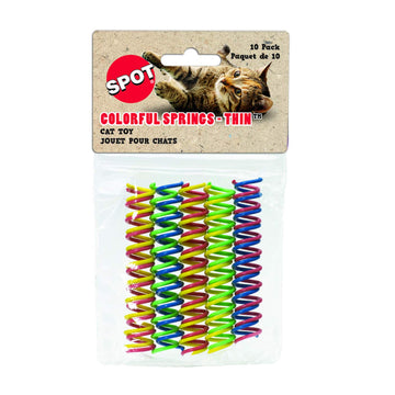 Ethical Colorful Springs Thin 10 pack Toy For Cat