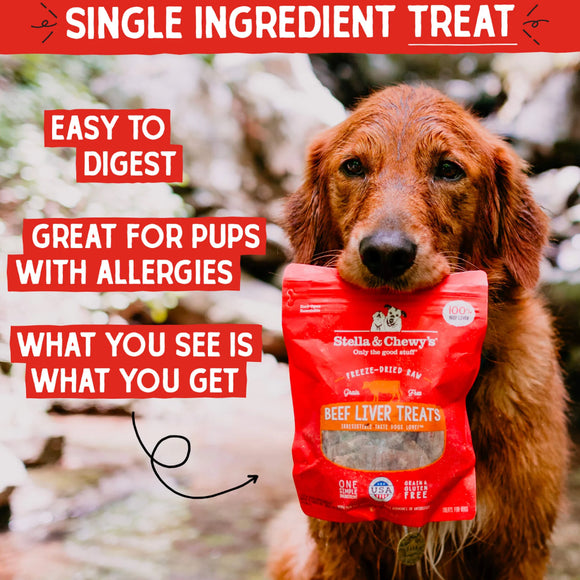Stella & Chewy's Freeze-Dried Beef Liver Treats For Dog (3 oz)