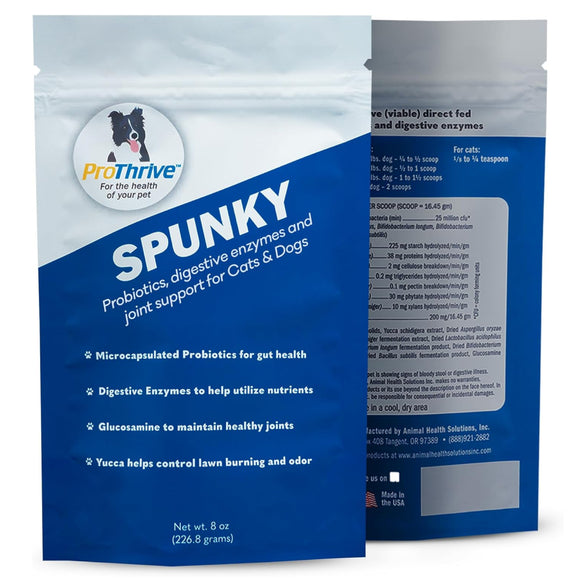ProThrive Spunky Probiotics (Digestive Enzymes & Joint Support Supplement) for Dogs