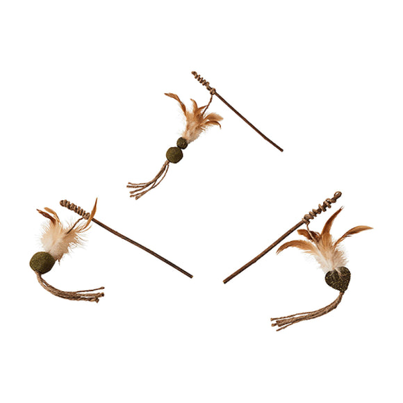 Ethical Spot Naurals Silvervine Teaser Wand Toy For Cat (Assorted)