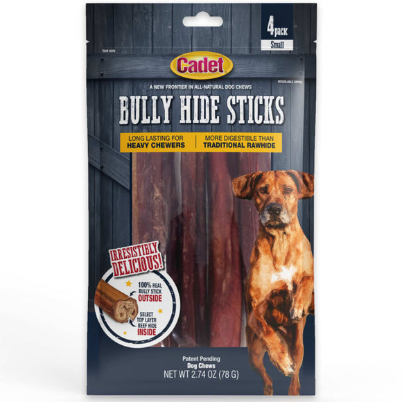 Cadet Bully Hide Sticks All-Natural Chews For Dog (Small)