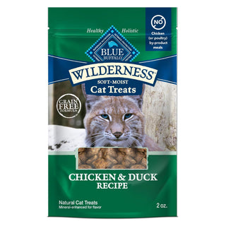 Blue Buffalo Wilderness Chicken & Duck Moist Treats For Cat (2 oz)