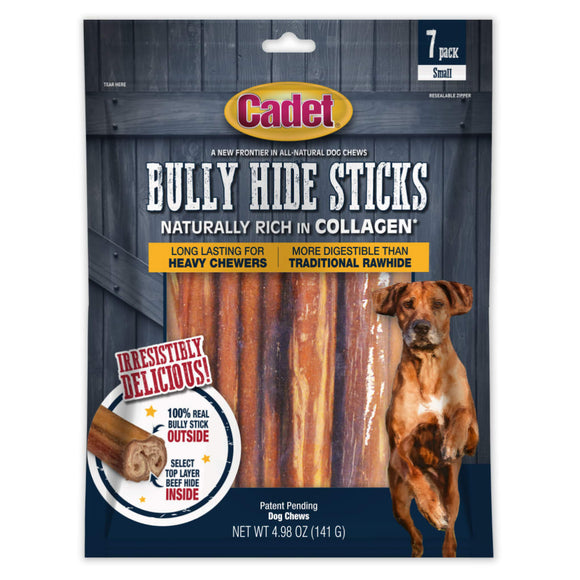 Cadet Bully Hide Sticks All-Natural Chews For Dog (Small)