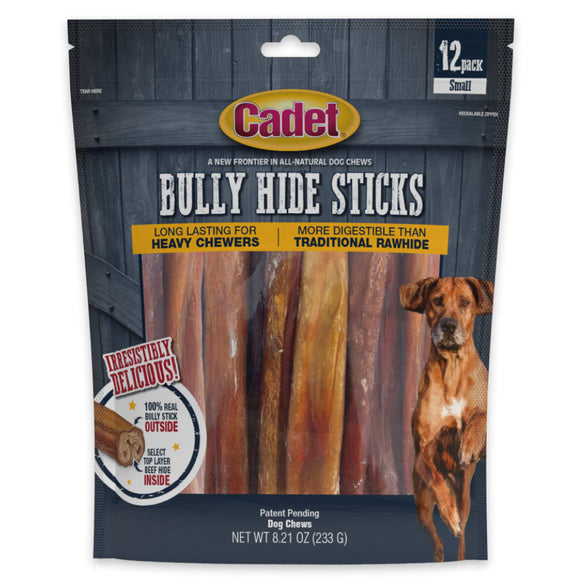 Cadet Bully Hide Sticks All-Natural Chews For Dog (Small)