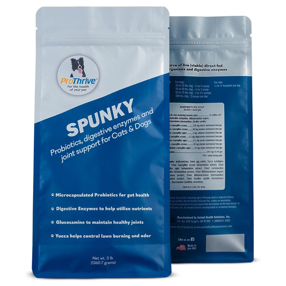 ProThrive Spunky Probiotics (Digestive Enzymes & Joint Support Supplement) for Dogs