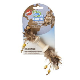 Ethical Love the Earth Wood & Feather Toy For Cat