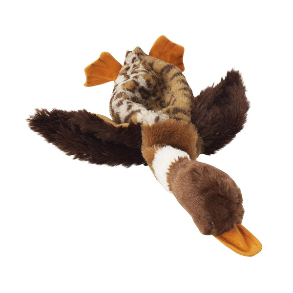 Ethical Pet Skinneeez Barnyard Series Stuffing-Free Plus Mallard Duck Toy for Dogs, assorted colors