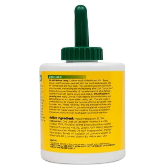 corona hoof dressing directions