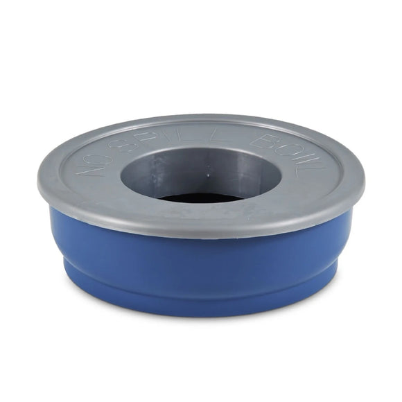 Petmate No Spill Durable Pet Bowl for Water and Food for Dogs and Cats (48 oz) Blue