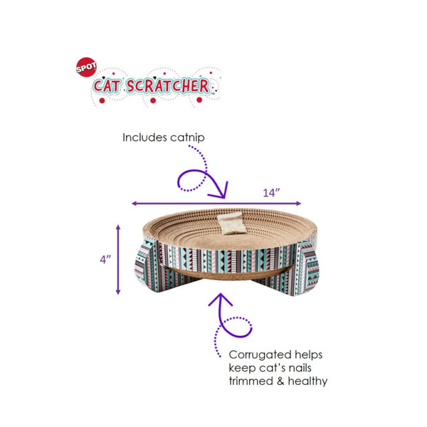 Spot Nest Scratcher 14" For Cat (Assorted Colors)