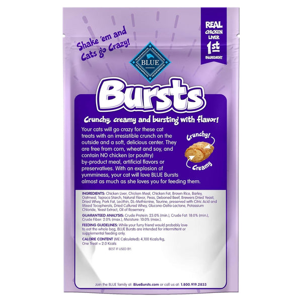 Blue Buffalo Bursts Crunch & Creamy Delish Liver & Beef Treats For Cat (2 oz)