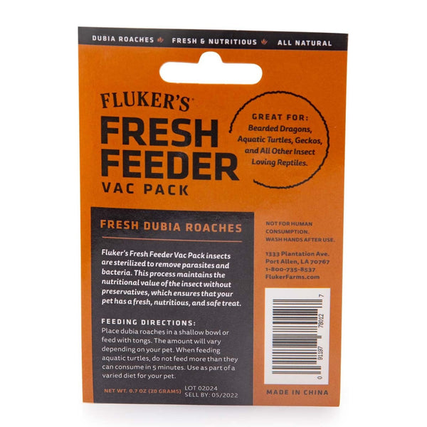 Fluker's Fresh Feeder Vac Pack Fresh Dubia Roaches (0.7 oz)