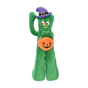 Multipet Gumby w/ Pumpkin & Witch Hat Toy For Dog (10.5")