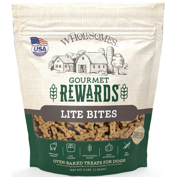 Wholesomes Gourmet Rewards Lite Bites Biscuit Treats For Dog