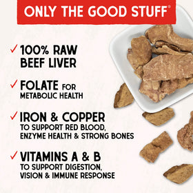 Stella & Chewy's Freeze-Dried Beef Liver Treats For Dog (3 oz)