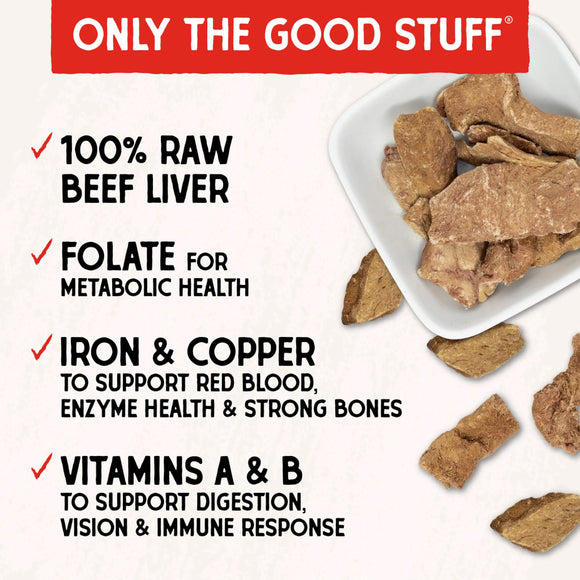 Stella & Chewy's Freeze-Dried Beef Liver Treats For Dog (3 oz)