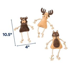 Ethical Dura-Fuse Leather Forest Assorted toy For Dog (14")