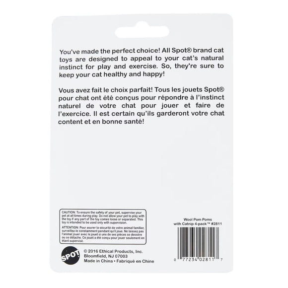 Ethical Wool Pom Pom with Catnip Toy For Cat