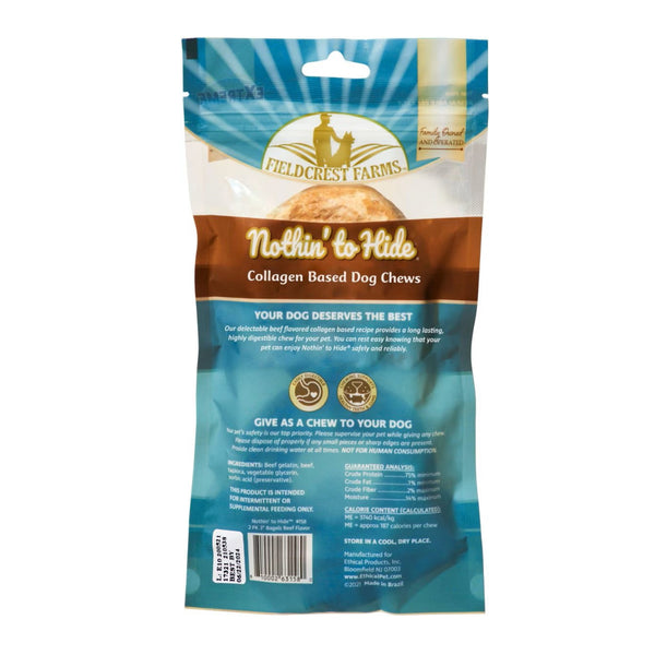 Ethical Fieldcrest Farms Nothing To Hide Bagel Beef Treats For Dog