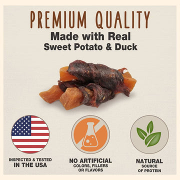 Cadet Gourmet Sweet Potato & Duck Wrapped Treats For Dog