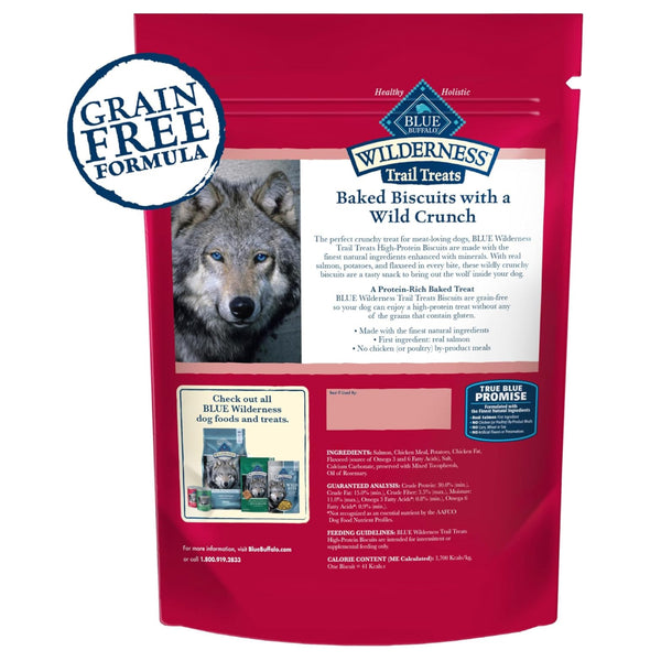 Blue Buffalo Wilderness Trail Treats Salmon Biscuits for Dogs (10 oz)