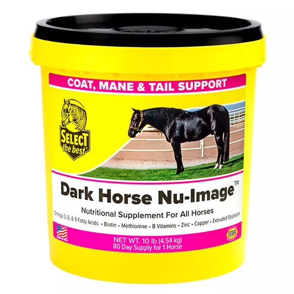 Select The Best Dark Horse Nu-Image Coat, Mane & Tail Support for Horses (10 lb)