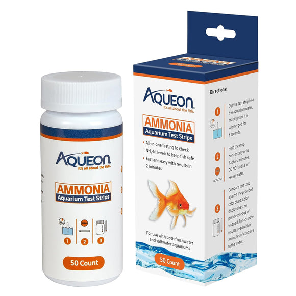 Aqueon Ammonia Aquarium Test Strips (50 ct)