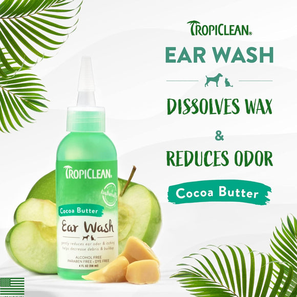 TropiClean Alcohol Free Ear Wash for Pets 