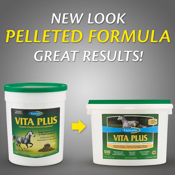 Farnam Vita Plus Balanced Multi-Vitamin & Mineral Supplement for Horses