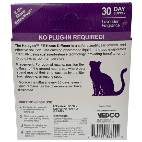 Halcyon FE Calming Home Diffuser Starter Kit for Cats