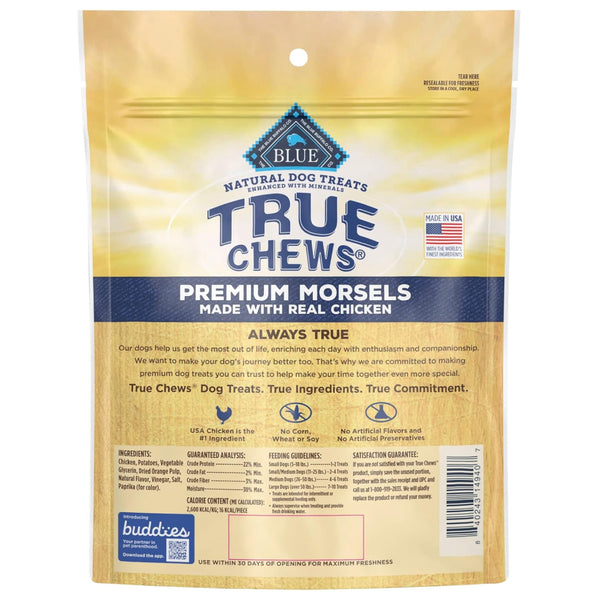 Blue Buffalo True Chews Premium Morsels Chicken Treats For Dog (11 oz)