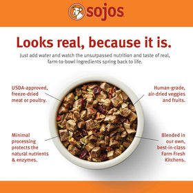 Sojos Complete Chicken Recipe Freeze-Dried Adult Dog Food