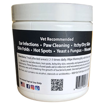 Banixx Pet Care Ear (Paw & Wound Wipes (30 ct)