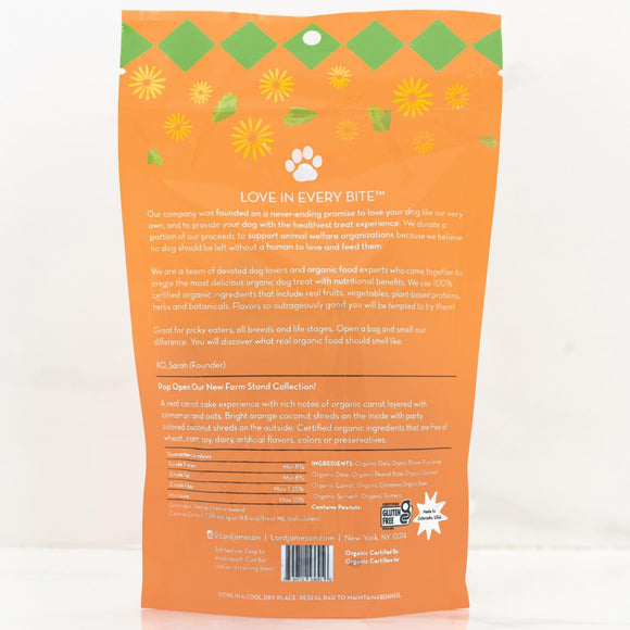 Lord Jameson Carrot Pops Organic Carrot Soft & Chewy Treats For Dog  (6 oz)