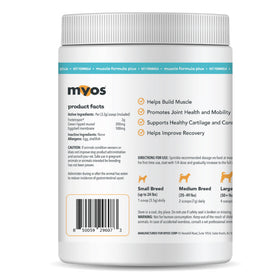 MYOS Canine Muscle Formula Plus Egg Shell Membrane - 418.6 g (120 scoops)