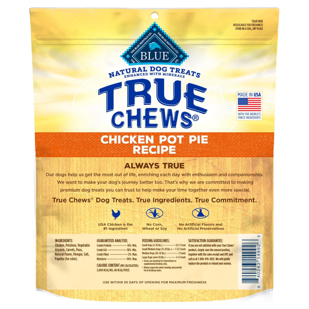 Blue Buffalo True Chews Chicken Pot Pie Recipe Treats For Dog (12 oz)