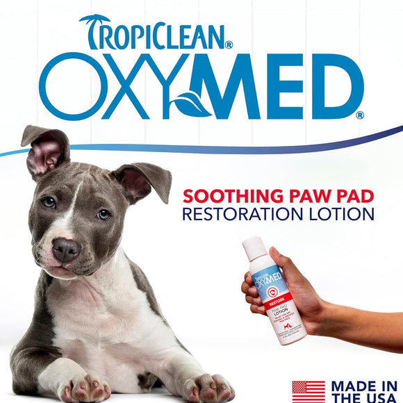 TropiClean OxyMed Restore Paw Pad Lotion for Dogs & Cats (4 oz)