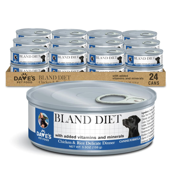 Dave's Pet Food Restricted Bland Diet Chicken & Rice Delicate Dinner Wet Food For Dog