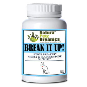 Natura Petz Organics Break It Up! Herbal Kidney & Bladder Stone Support (Turkey Flavored) for Cats