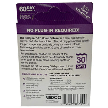 Halcyon FE Calming Home Diffuser for Cats Refill (2 pack)