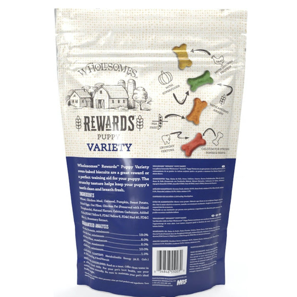 Wholesomes Gourmet Rewards Puppy Variety Biscuit Treats For Dog