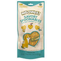 Meowee! Savory Spoonables with Salmon, Chicken & Duck Lickable Treat For Cat (4 tubes)